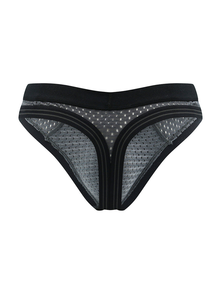 Body Aware Varsity 85 Sport Thong in grey – men's athletic mesh underwear thong