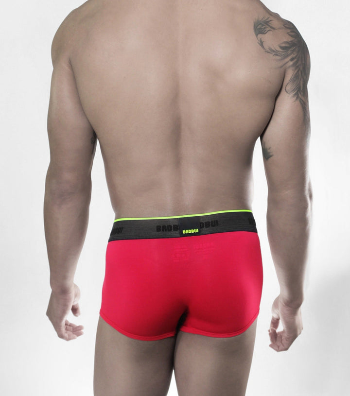 BADBUI Micro Modal Low Rise Trunk in fire red – men's micro modal low-rise trunk underwear