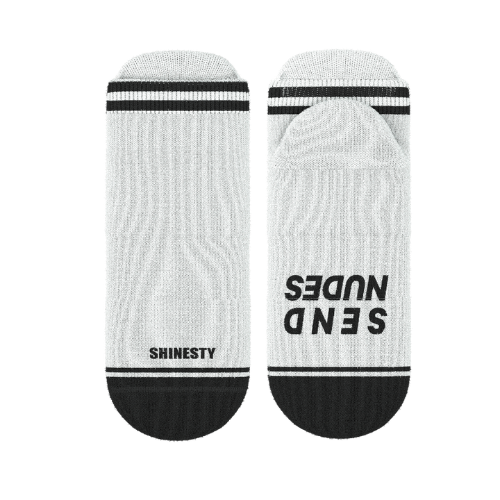 The Late Night Text | Send Nudes Heel Hammock™ Ankle Socks