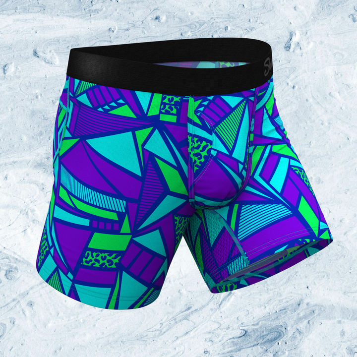 The Le Tootski Geometric Cooling Underwear | paradICE™ Ball Hammock® Pouch Boxers