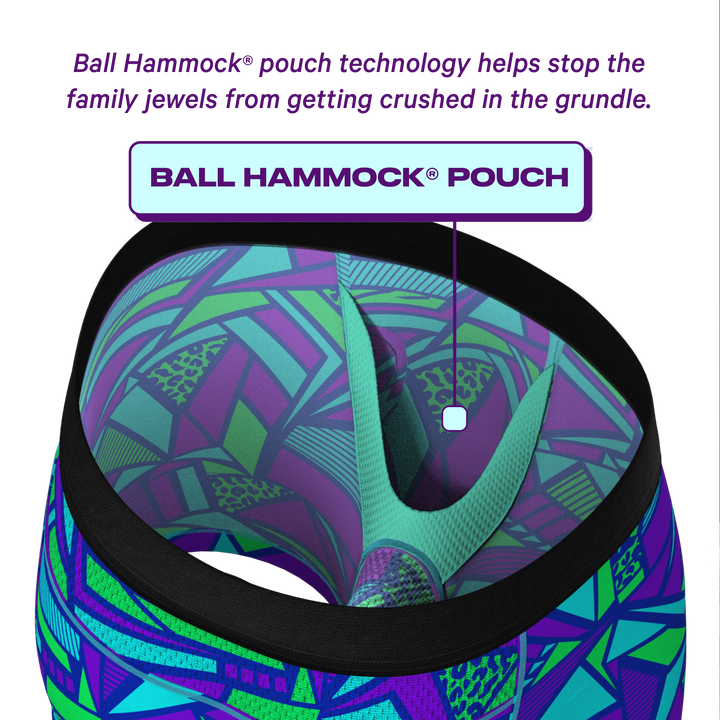 The Le Tootski Geometric Cooling Underwear | paradICE™ Ball Hammock® Pouch Boxers