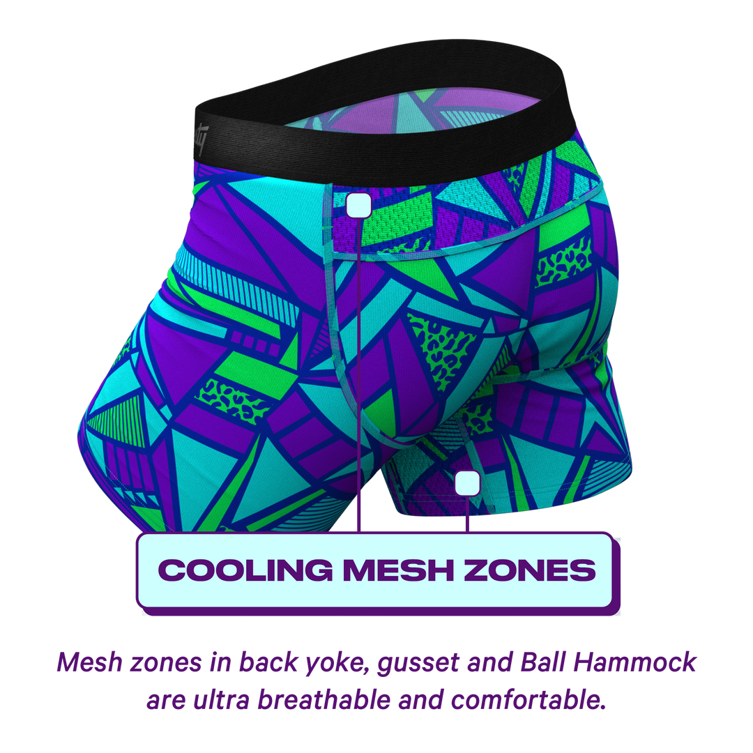 The Le Tootski Geometric Cooling Underwear | paradICE™ Ball Hammock® Pouch Boxers