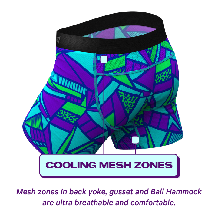 The Le Tootski Geometric Cooling Underwear | paradICE™ Ball Hammock® Pouch Boxers