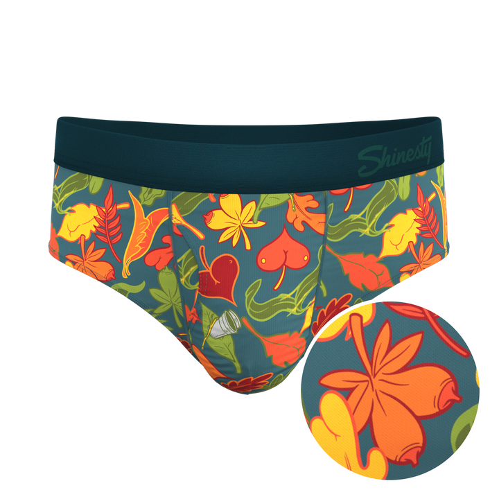 The Leaf Peeps Naughty Leaves Ball Hammock® Briefs - Shinesty Pouch Underwear
