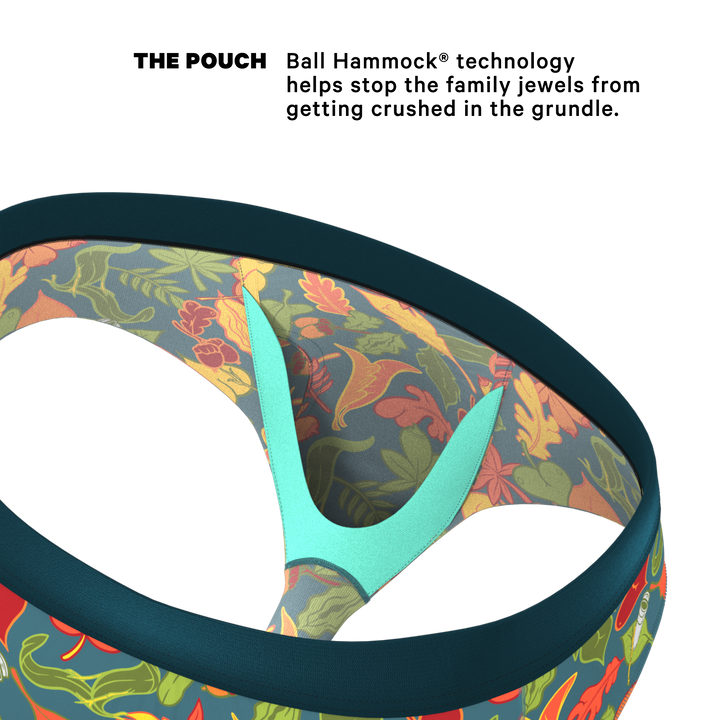 The Leaf Peeps Naughty Leaves Ball Hammock® Briefs - Shinesty Pouch Underwear