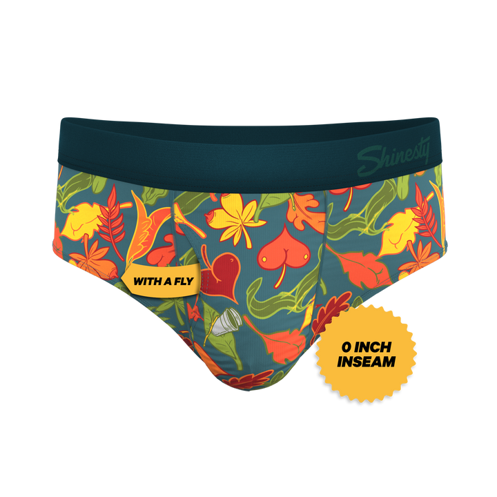 The Leaf Peeps Naughty Leaves Ball Hammock® Briefs - Shinesty Pouch Underwear