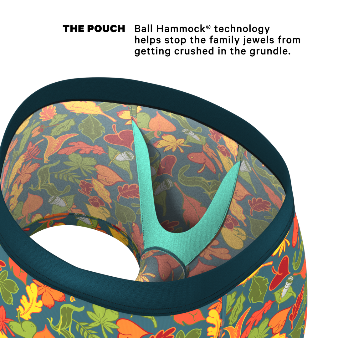 Shinesty "Leaf Peeps" Naughty Leaves Ball Hammock® Pouch Trunks Underwear