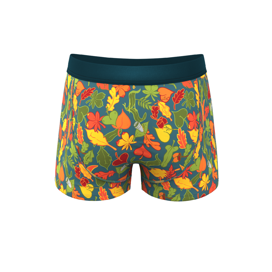 Shinesty "Leaf Peeps" Naughty Leaves Ball Hammock® Pouch Trunks Underwear