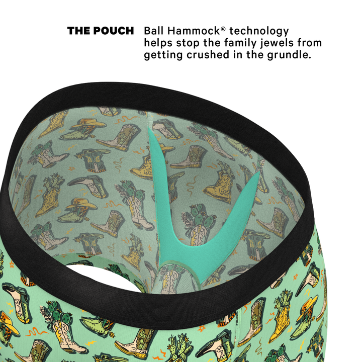 Shinesty "Line Dance" Cowboy Boots Ball Hammock® Pouch Underwear