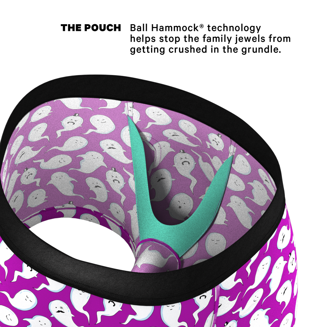 Shinesty "The Little Swimmers" Ghost Print Ball Hammock® Pouch Trunks