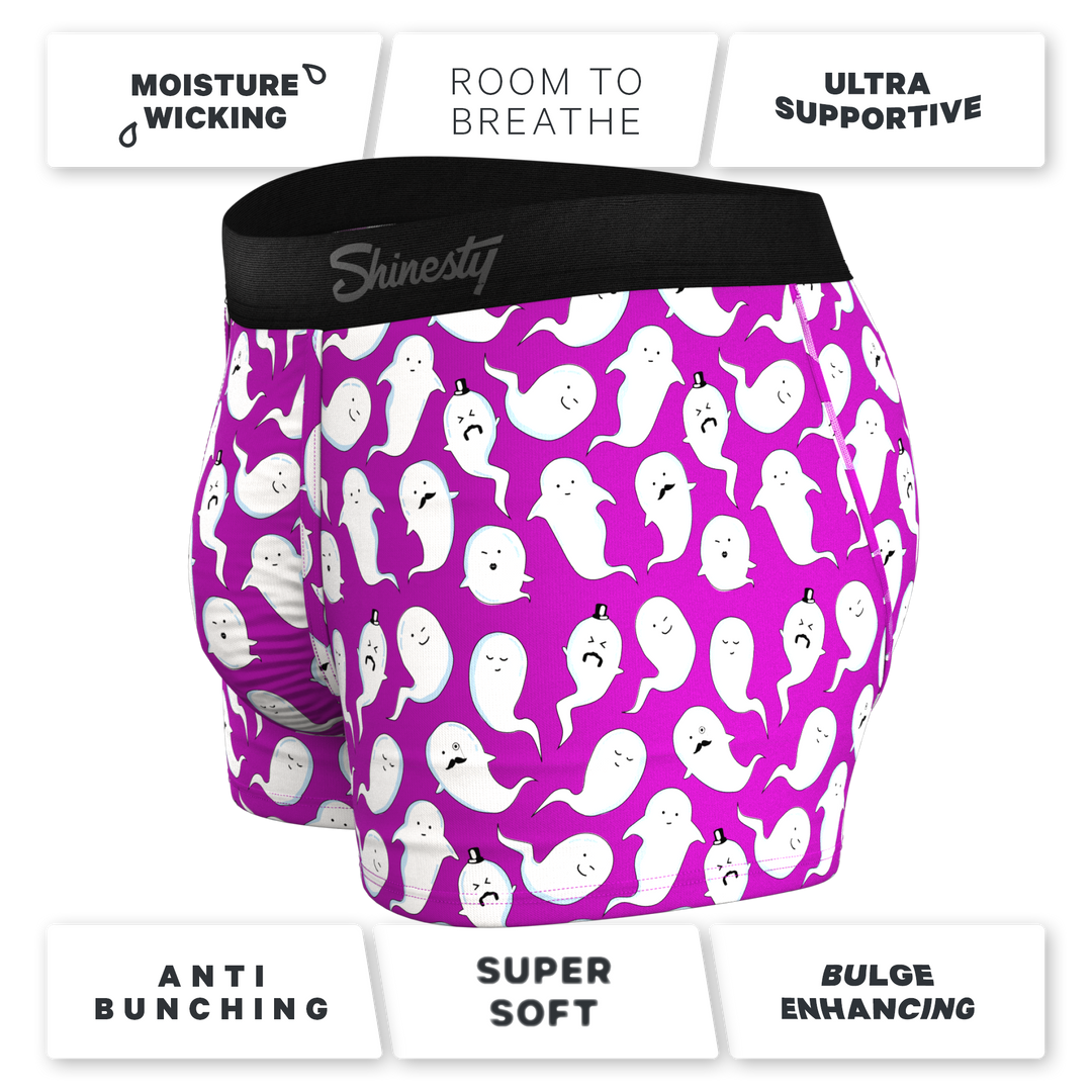 Shinesty "The Little Swimmers" Ghost Print Ball Hammock® Pouch Trunks