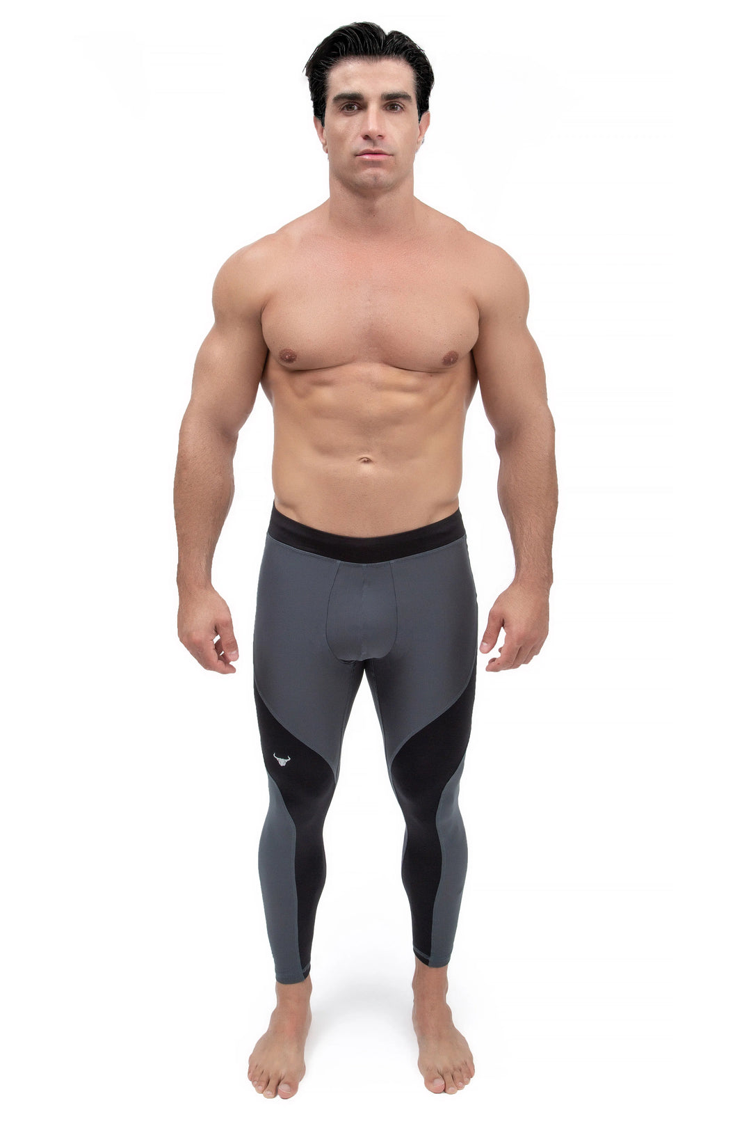 Matador Meggings "Gray/Black" Men’s Athletic Leggings – Premium Compression Performance Tights
