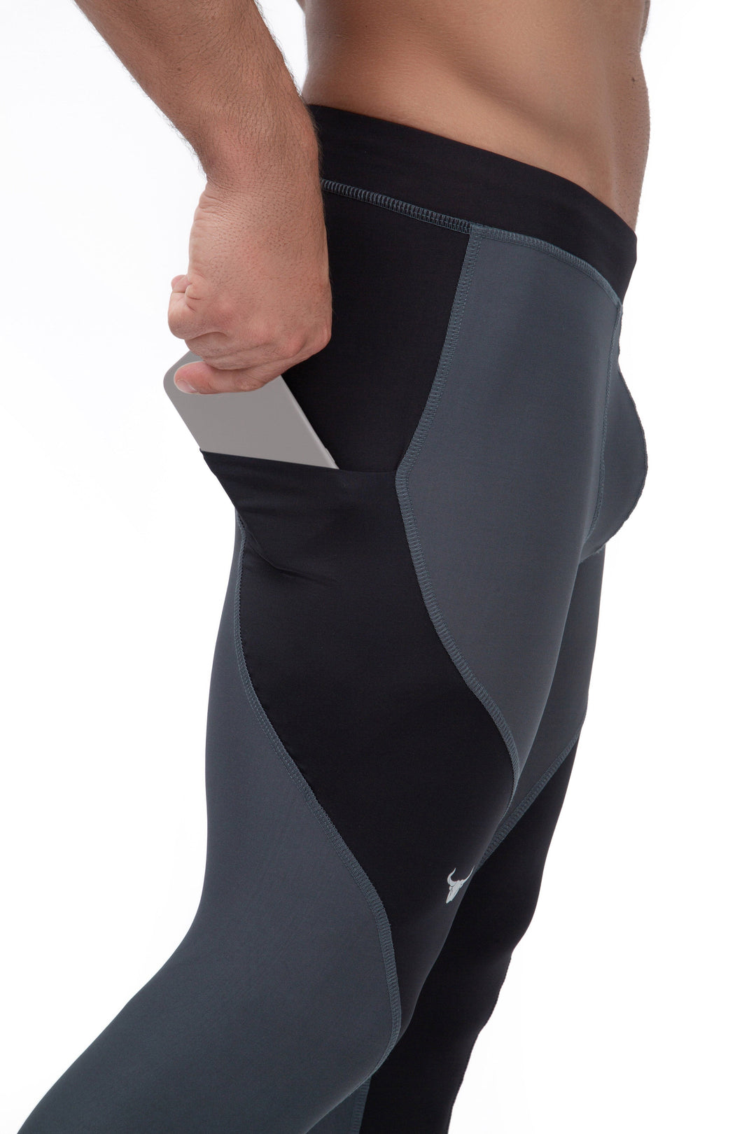 Matador Meggings "Gray/Black" Men’s Athletic Leggings – Premium Compression Performance Tights