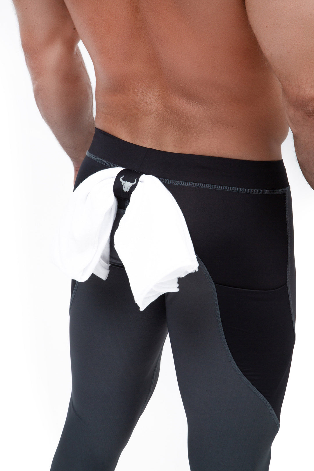 Matador Meggings "Gray/Black" Men’s Athletic Leggings – Premium Compression Performance Tights