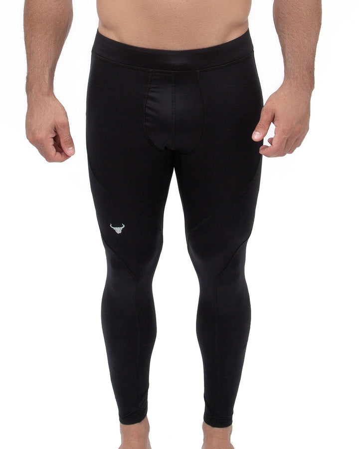 Matador Meggings "Black-on-Black" Men’s Compression Tights – High-Performance Stealth Athletic Leggings