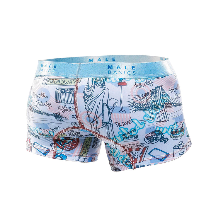 Malebasics Hipster Trunks - Poker & New York Prints