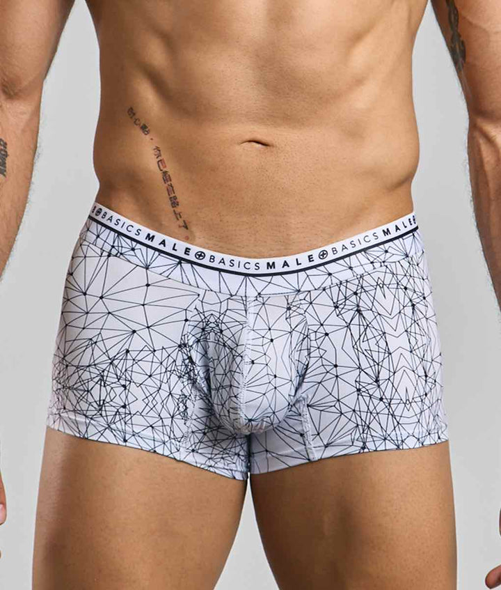 MaleBasics Spider Hipster Trunks - Soft Cotton Stretch Men's Underwear