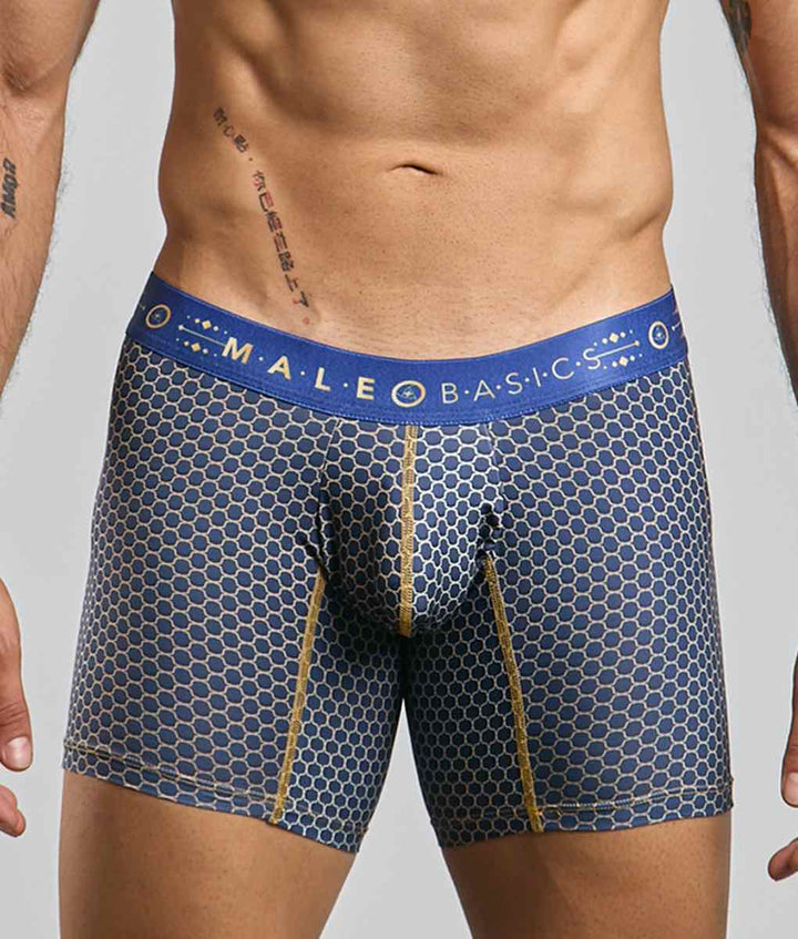 MaleBasics Men's Hipster Boxer Briefs – Low-Rise Mid-Thigh Supportive Underwear