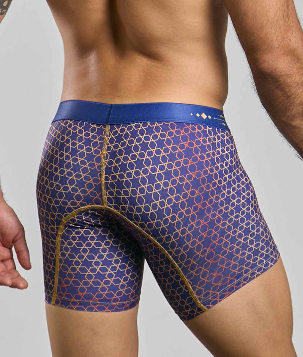 MaleBasics Men's Hipster Boxer Briefs – Low-Rise Mid-Thigh Supportive Underwear