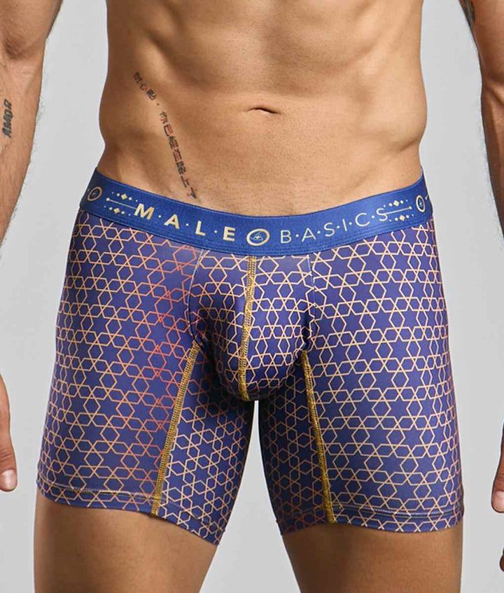 MaleBasics Men's Hipster Boxer Briefs – Low-Rise Mid-Thigh Supportive Underwear