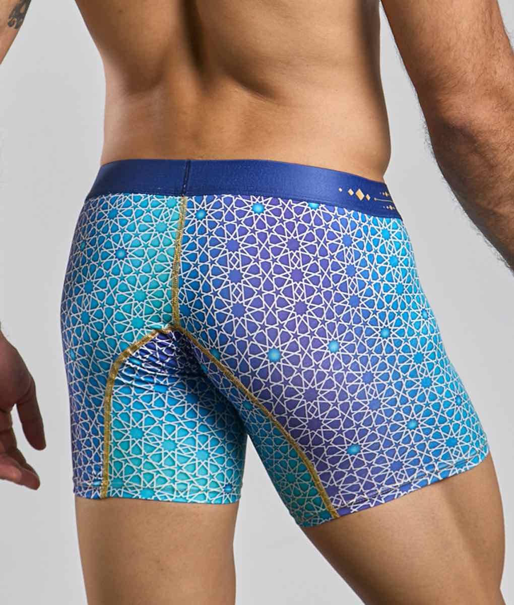 MaleBasics Men's Hipster Boxer Briefs – Low-Rise Mid-Thigh Supportive Underwear