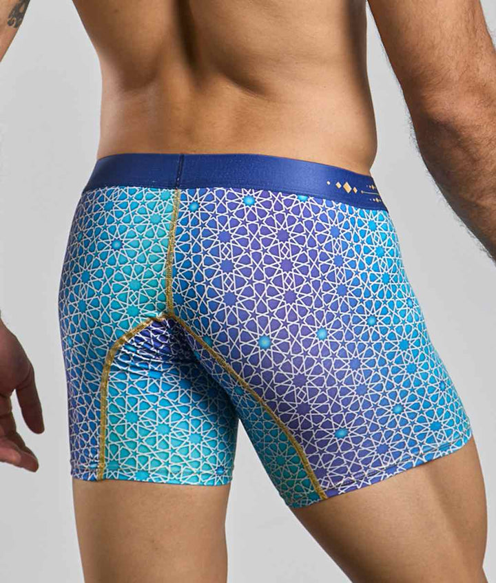 MaleBasics Men's Hipster Boxer Briefs – Low-Rise Mid-Thigh Supportive Underwear