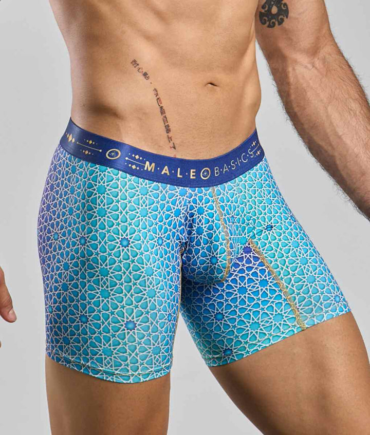 MaleBasics Men's Hipster Boxer Briefs – Low-Rise Mid-Thigh Supportive Underwear