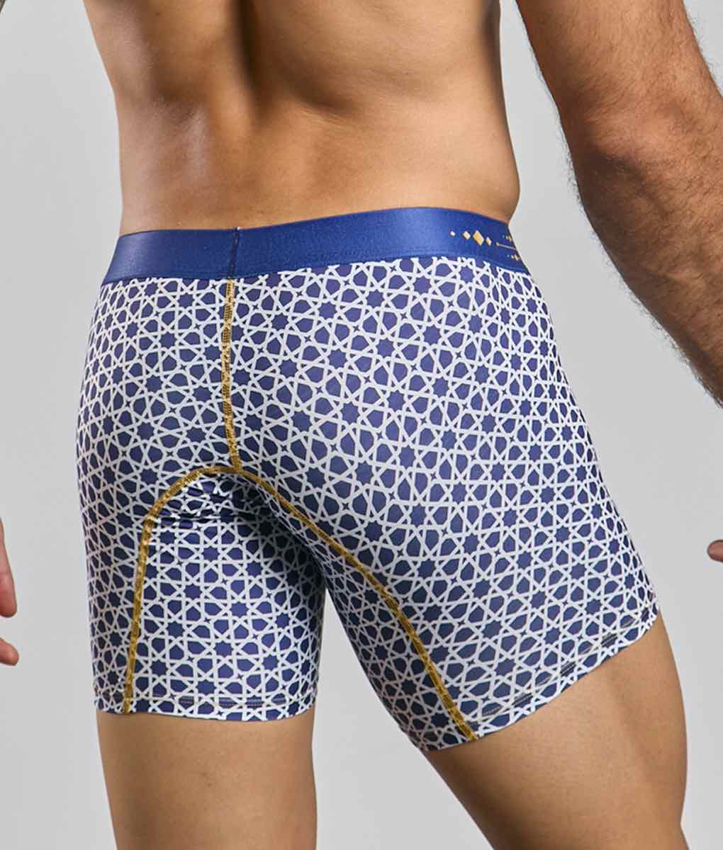 MaleBasics Men's Hipster Boxer Briefs – Low-Rise Mid-Thigh Supportive Underwear