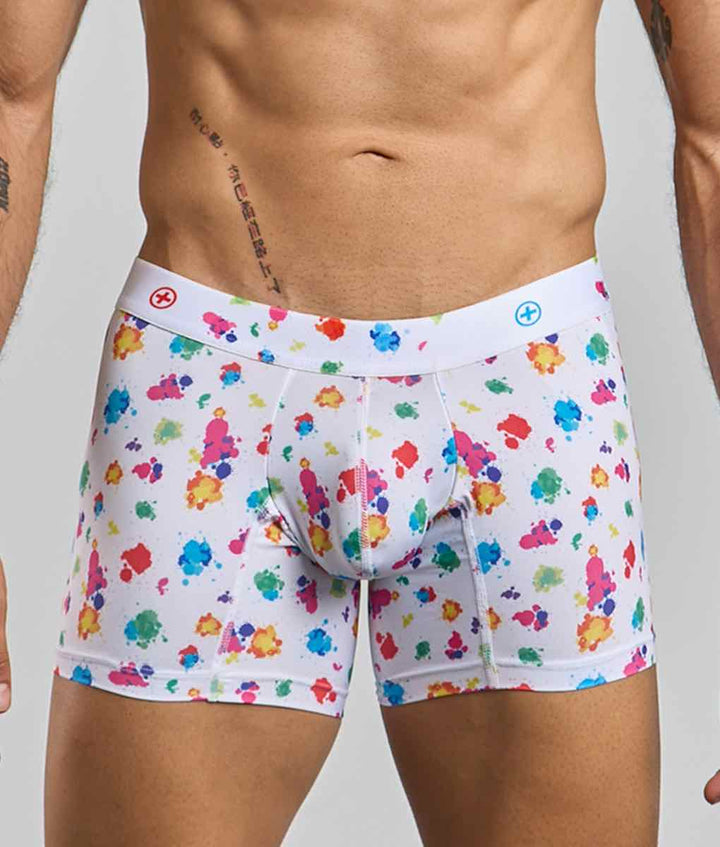 MaleBasics Boxer Brief Hipster Black Splash – Ultra-Soft Microfiber Men’s Underwear