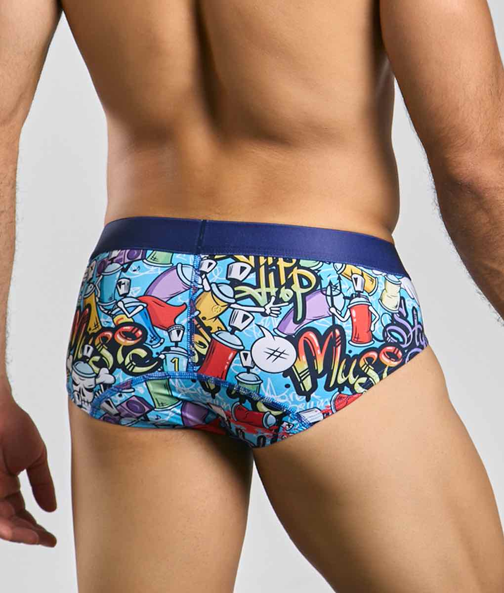 MaleBasics Hipster Brief — Stellar Print | Low-Rise Men's Brief Underwear