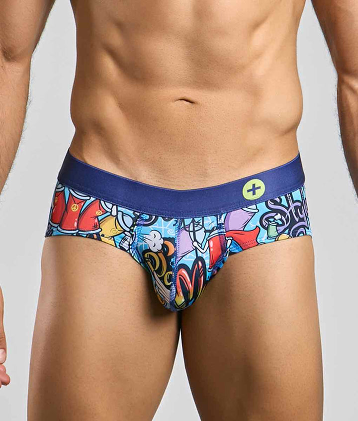 MaleBasics Hipster Brief — Stellar Print | Low-Rise Men's Brief Underwear