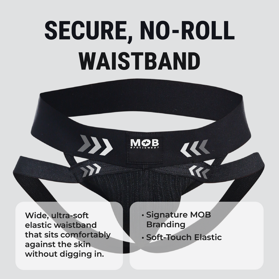 Malebasics MOB X-Jock men's jockstrap – cotton Lycra athletic supporter underwear