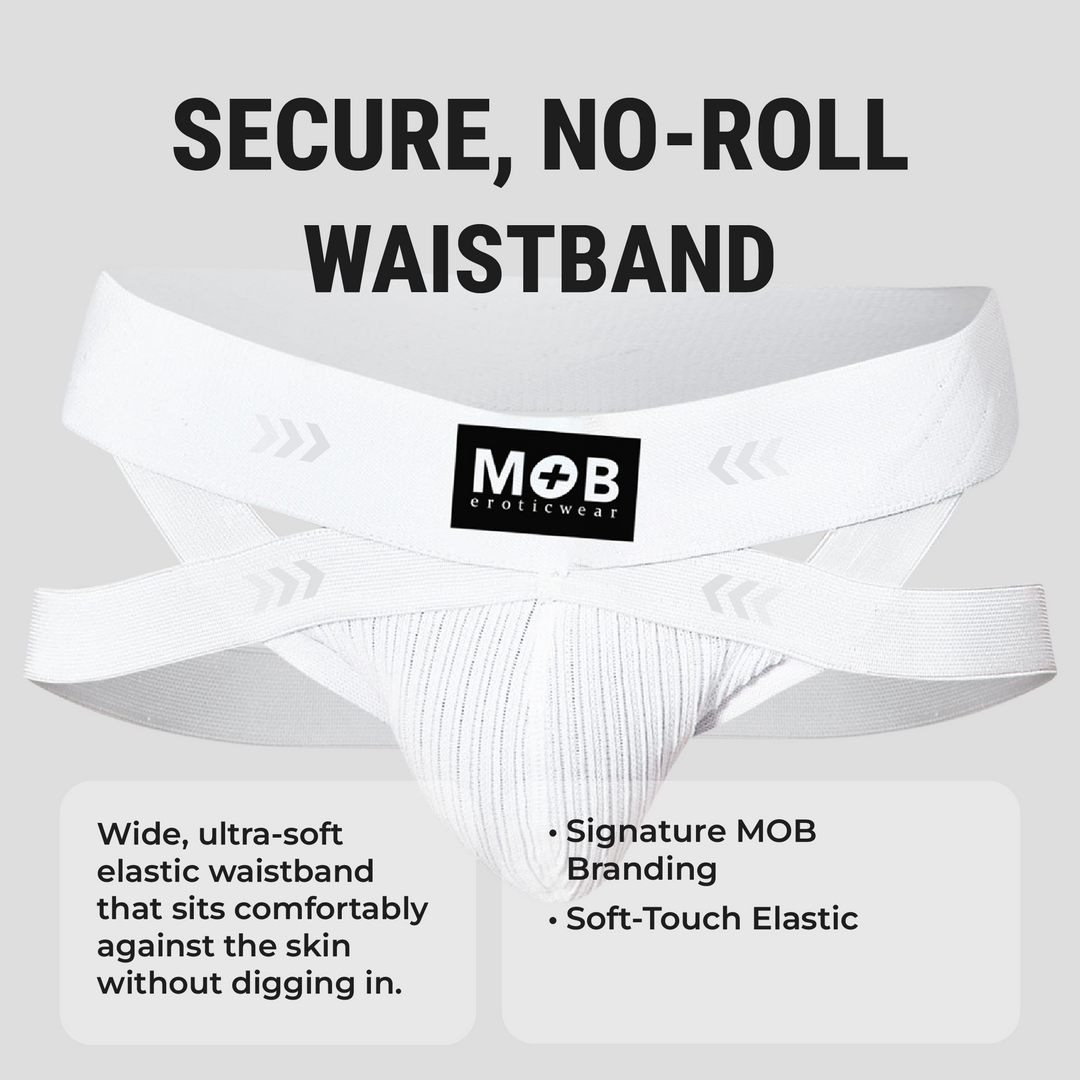 Malebasics MOB X-Jock men's jockstrap – cotton Lycra athletic supporter underwear