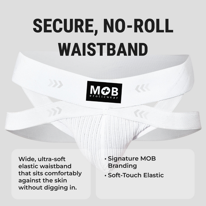 Malebasics MOB X-Jock men's jockstrap – cotton Lycra athletic supporter underwear