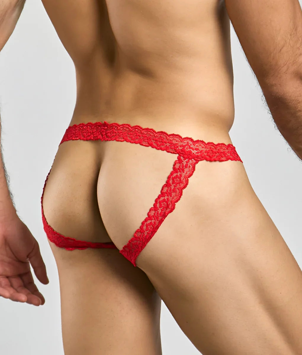 MOB Men's Lace Jockstrap | Erotic Wear Jockstrap by MaleBasics