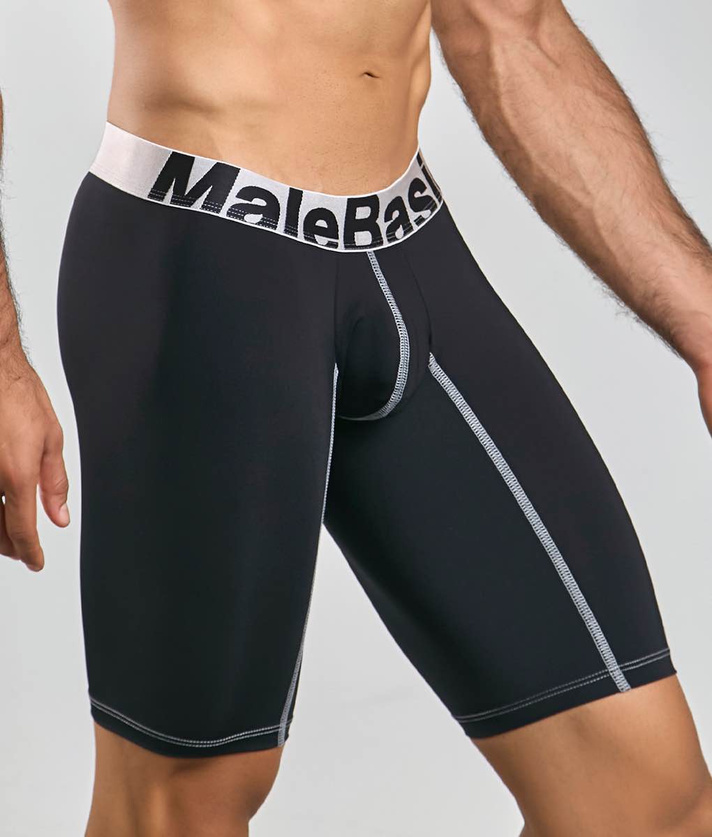 MaleBasics Microfiber Athletic Boxer – Breathable Performance Boxer Briefs for Men