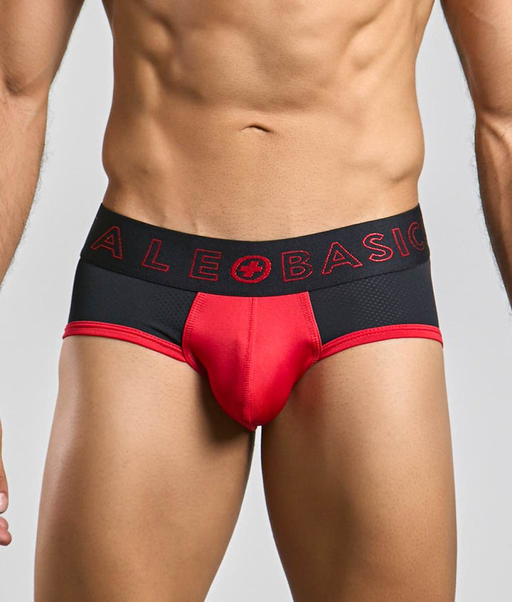 MaleBasics Neon Brief – Modern Contrast Pouch Brief with Moisture-Wicking Fabric