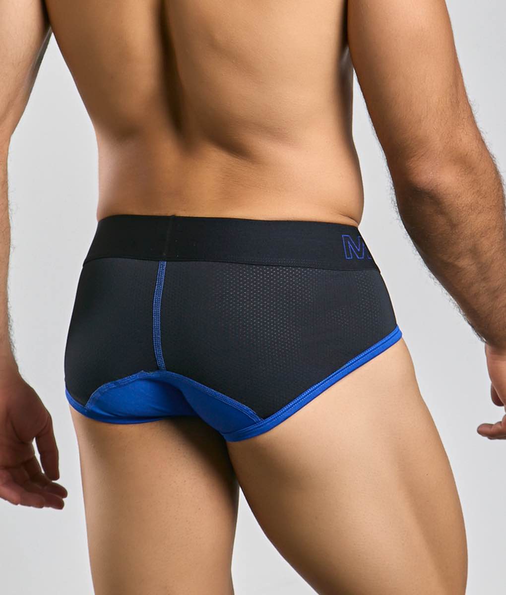 MaleBasics Neon Brief – Modern Contrast Pouch Brief with Moisture-Wicking Fabric