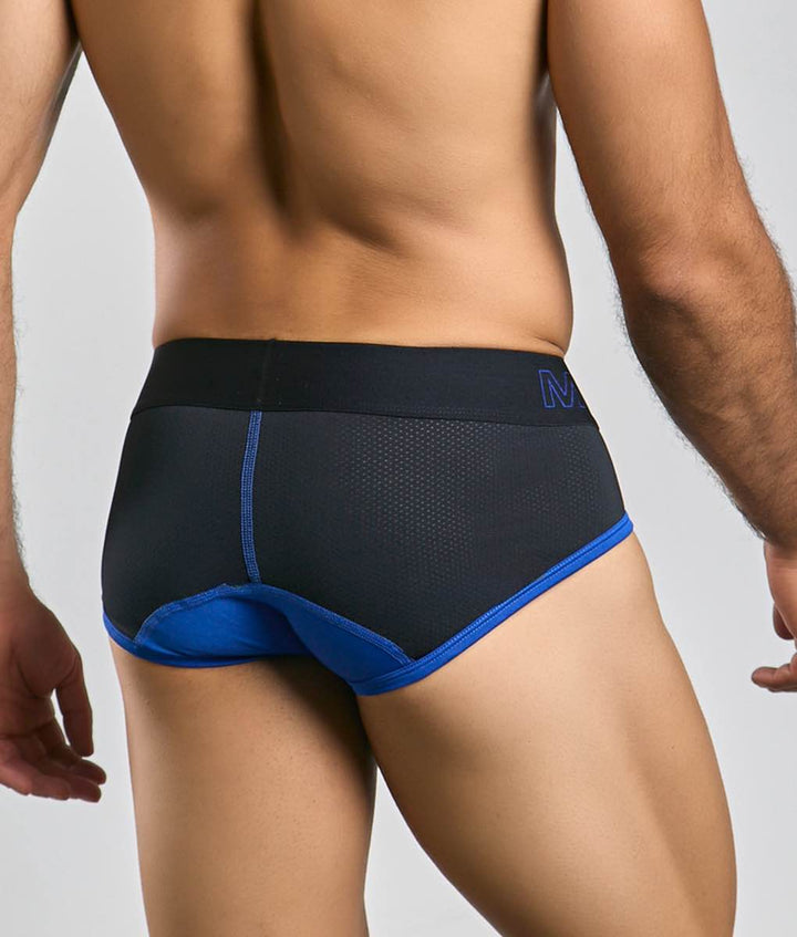 MaleBasics Neon Brief – Modern Contrast Pouch Brief with Moisture-Wicking Fabric