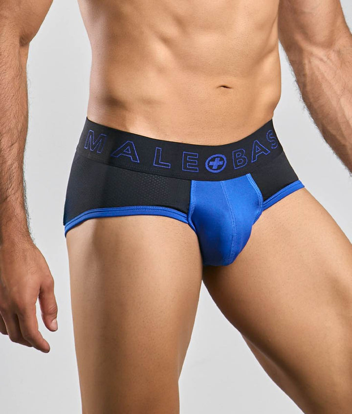 MaleBasics Neon Brief – Modern Contrast Pouch Brief with Moisture-Wicking Fabric