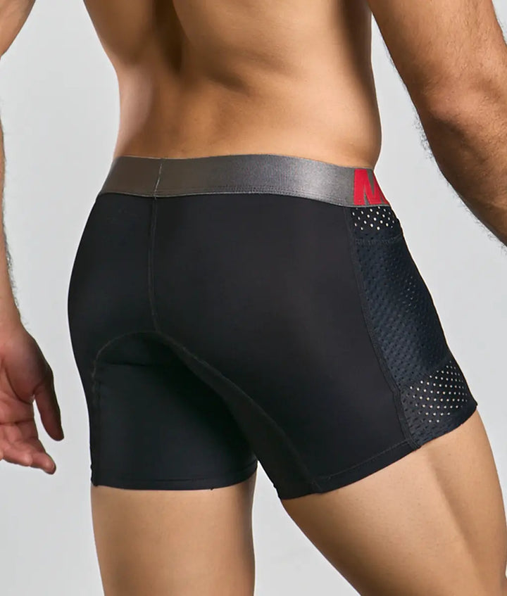 MaleBasics Men's Titanium Pocket Boxer Brief – Athletic Performance Underwear with Side Pocket & Isolated U-Pouch