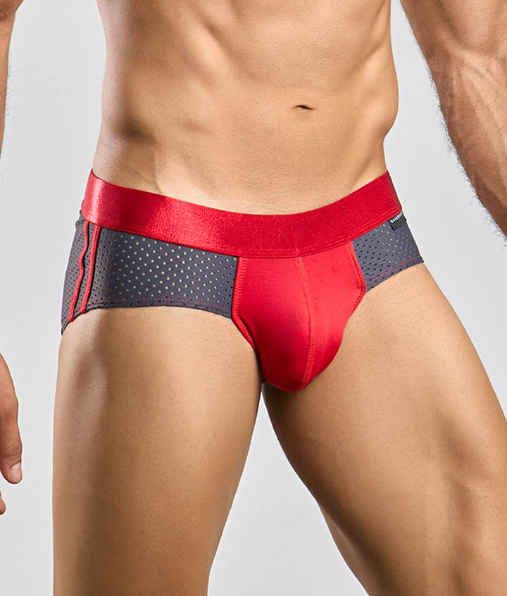 MaleBasics Men’s Dotted Boxer Briefs - Soft Cotton Stretch Underwear