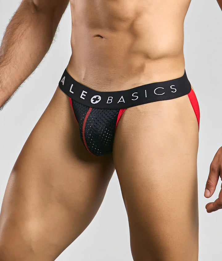 MaleBasics Spot Mesh Athletic Jockstrap - Breathable Performance Support