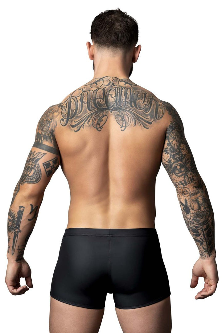 Male Power Oh Snap Snap Off Short in Black – men's trunks