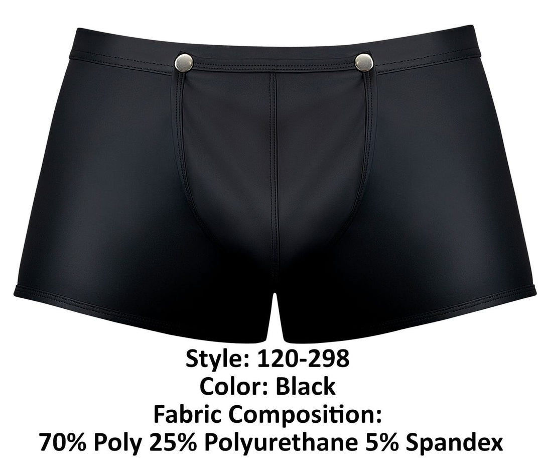 Male Power Oh Snap Snap Off Short in Black – men's trunks