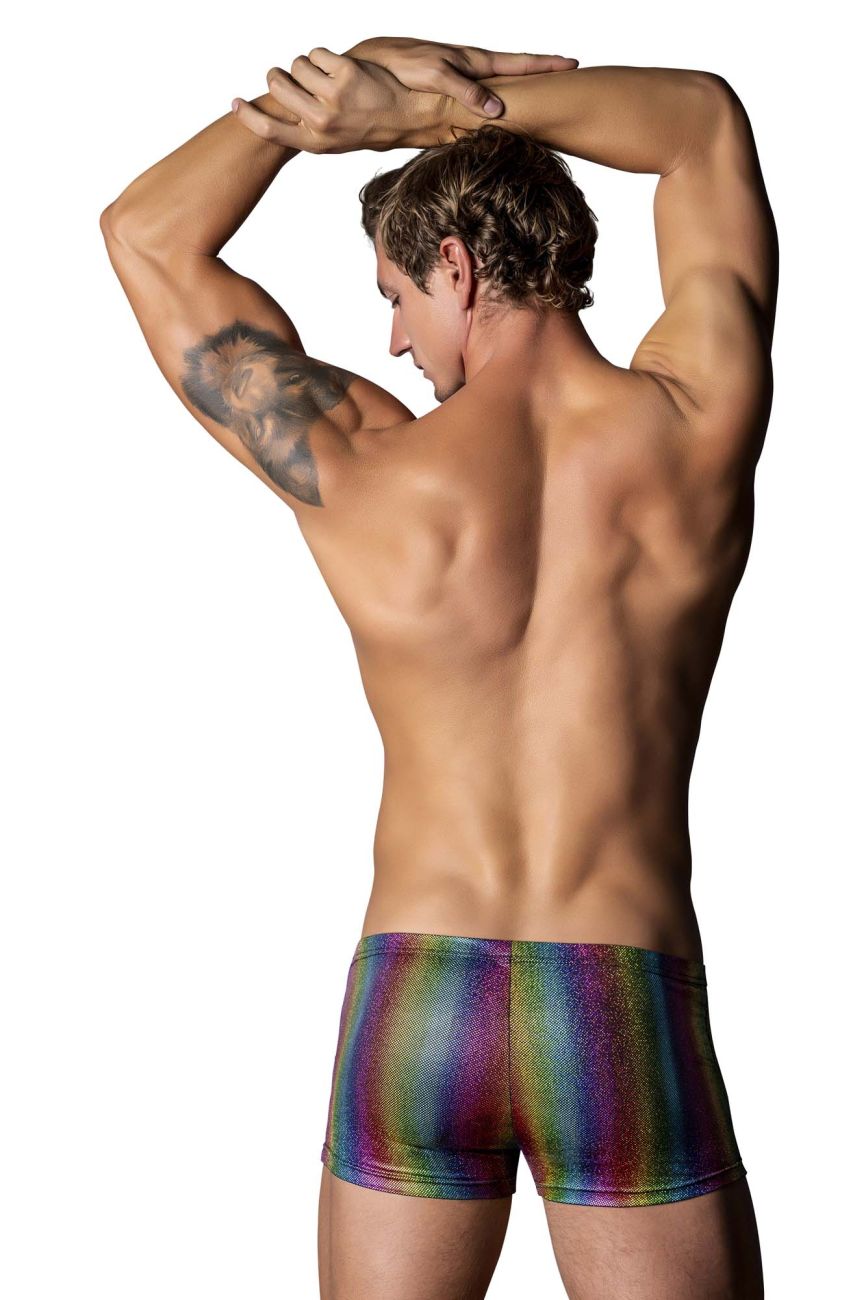 Male Power 132-297 Pack N Play Pocket Short Men's Trunk Underwear in Rainbow – men's trunks