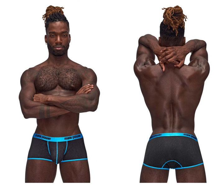 Male Power 143-270 Casanova Uplift Mini Short Men's Trunk Underwear in Black – men's trunks