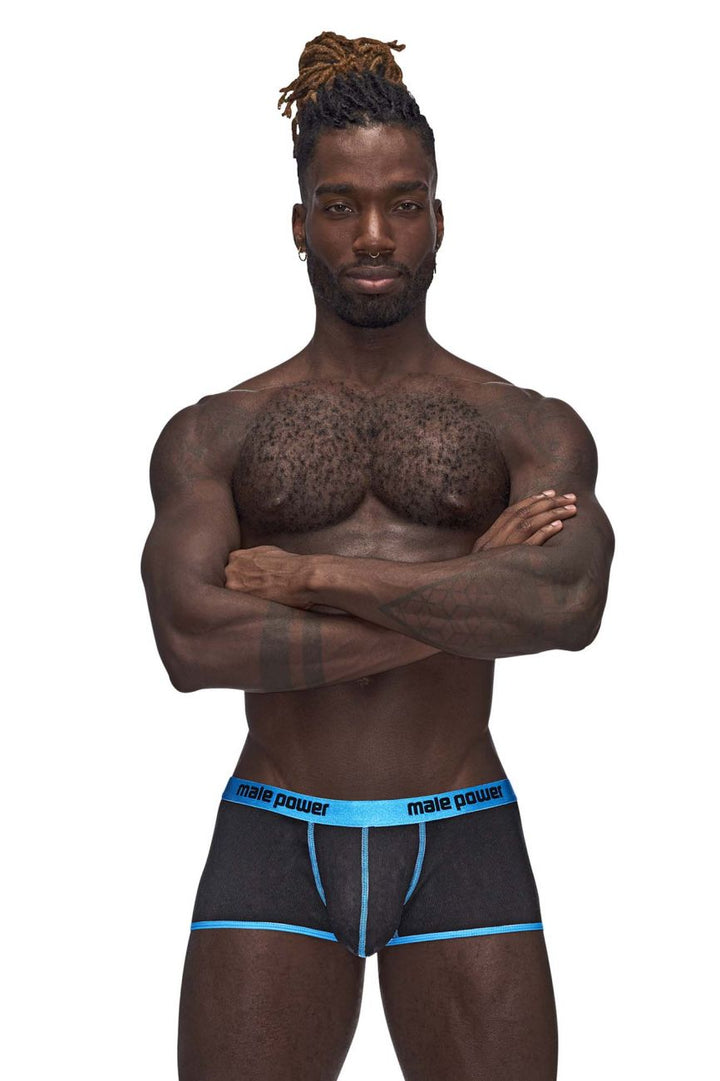 Male Power 143-270 Casanova Uplift Mini Short Men's Trunk Underwear in Black – men's trunks