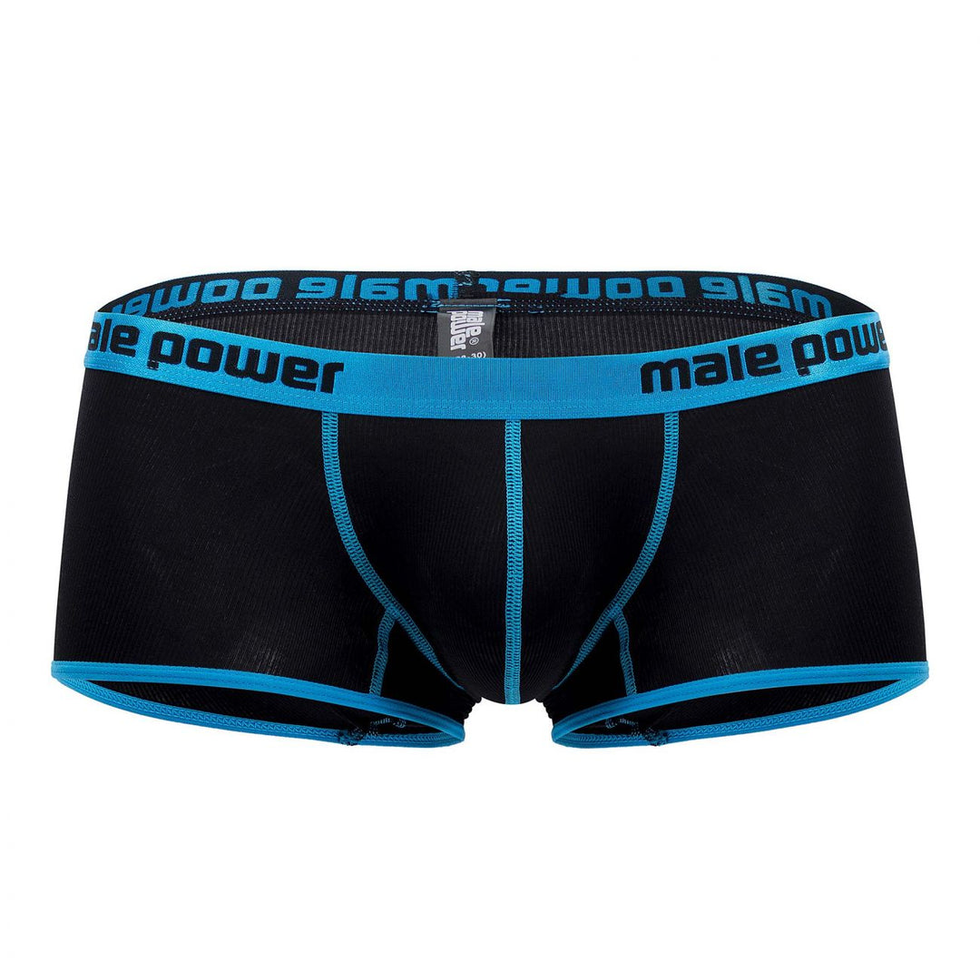 Male Power 143-270 Casanova Uplift Mini Short Men's Trunk Underwear in Black – men's trunks