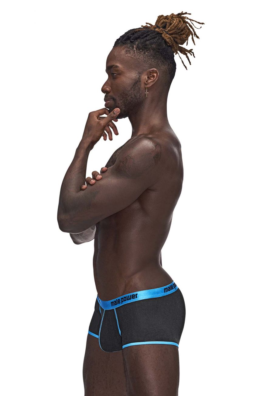 Male Power 143-270 Casanova Uplift Mini Short Men's Trunk Underwear in Black – men's trunks